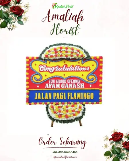 Sewa Papan Bunga Kemuning